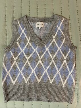 Pink Rose Women’s V-Neck Sweater Vest